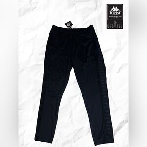 Kappa x Barney’s New York Men's Black Slim Fit Side Snap Track Pants
